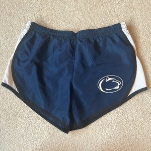 Penn State navy blue athletic shorts- kids size 12 (or women's extra small)